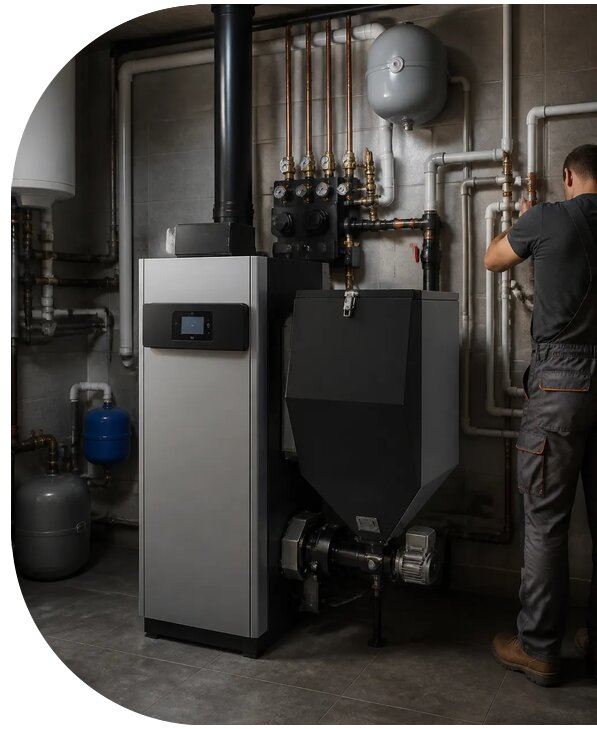 Монтаж пеллетного котла в Темрюке от 30879 р. | АПаруса-Тмр