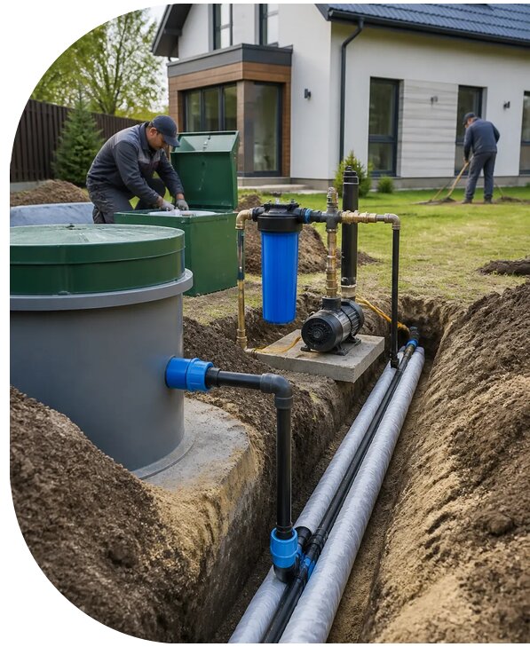 Водоснабжение дачи под ключ в Темрюке от 154395 р. | АПаруса-Тмр
